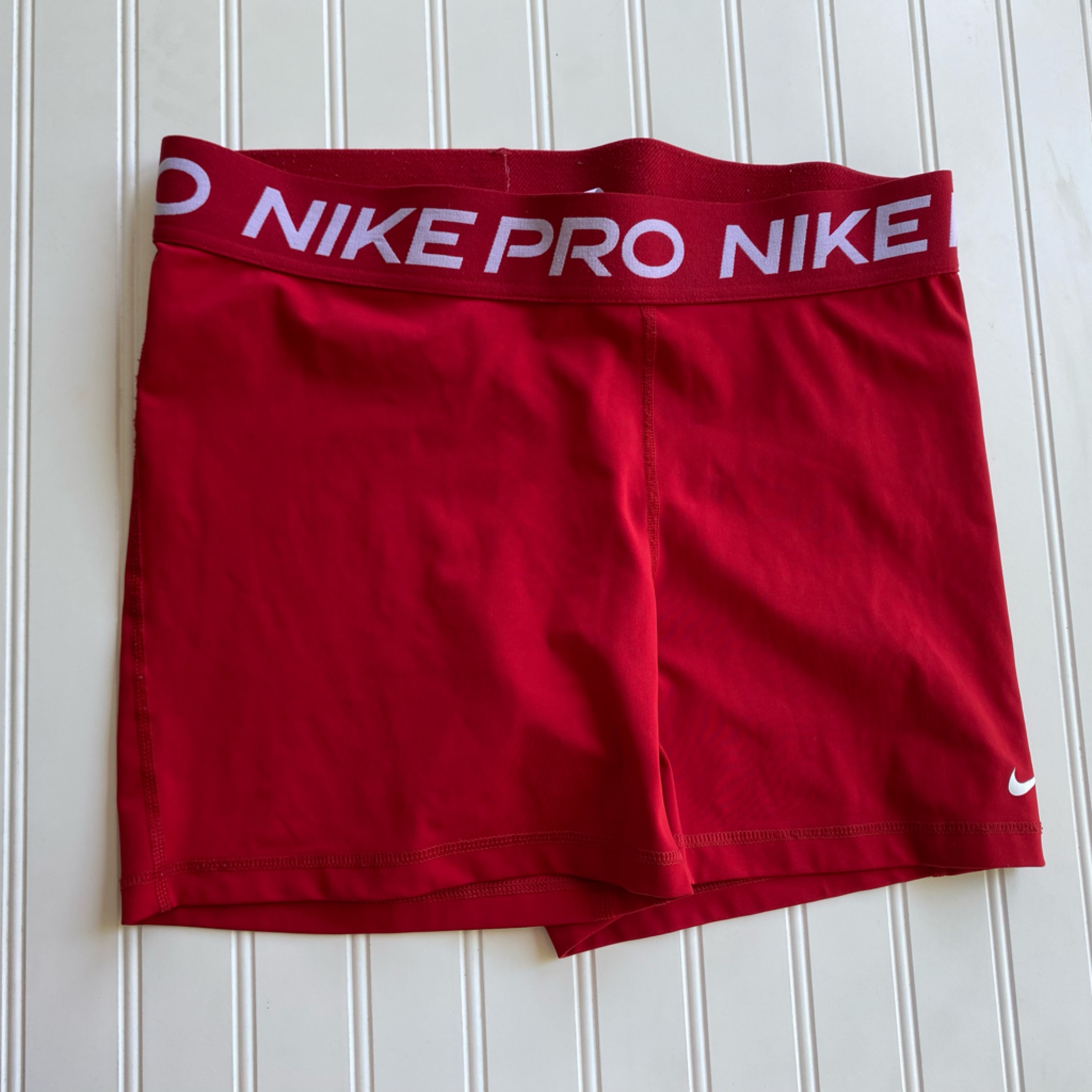 Red Nike Pro Spandex Shorts - Womens Xl